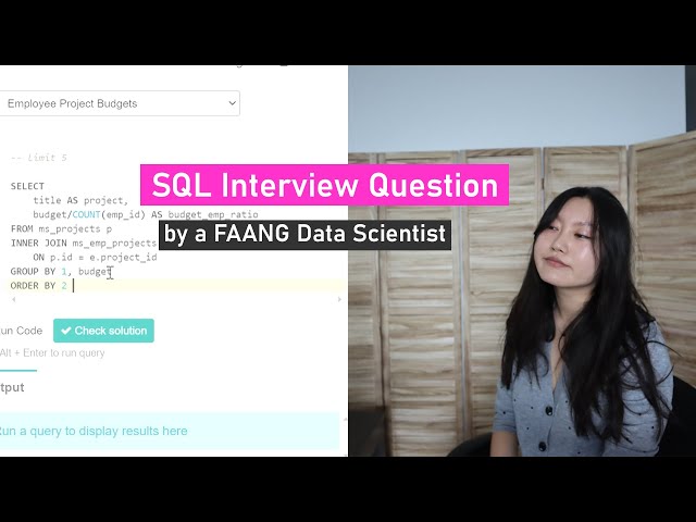 SQL Data Science Interview Question Walkthrough | SQL Sundays #6