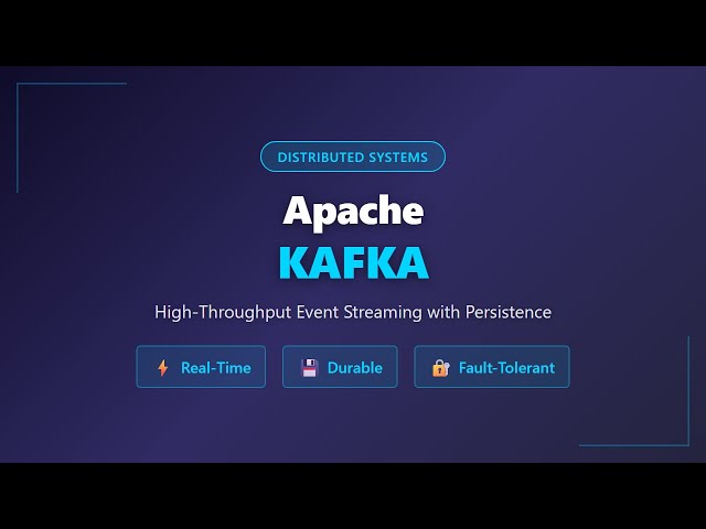 Apache Kafka Explained: Distributed Event Streaming Platform Architecture