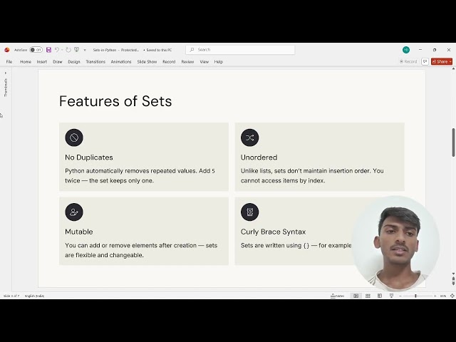 sets in python