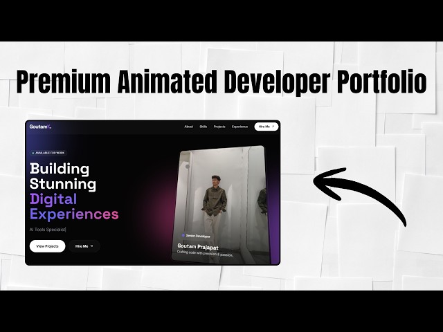 Modern Portfolio Website 2026 | Developergtm