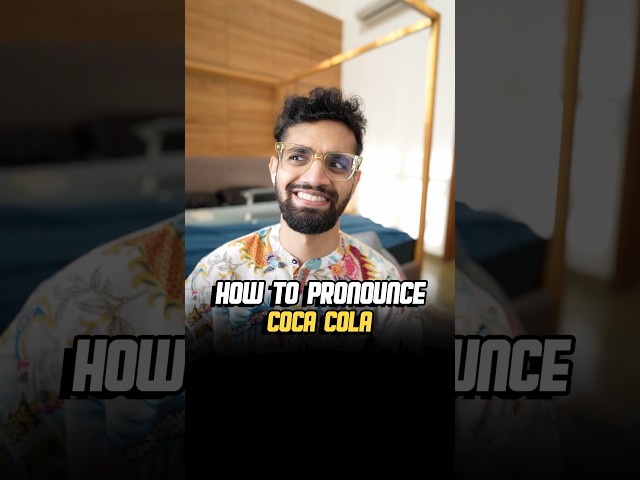 How to pronounce Coca Cola 🧑🏻‍🏫😎 #shorts #tutorial