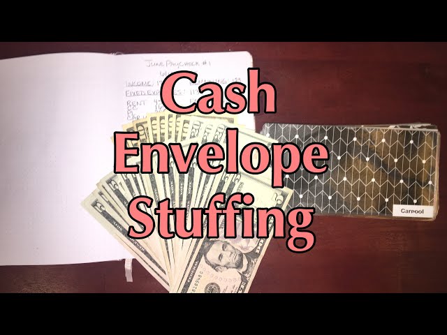Cash Envelope Stuffing | Empty Nester Budget