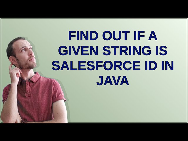 Salesforce: Find out if a given string is Salesforce Id in Java