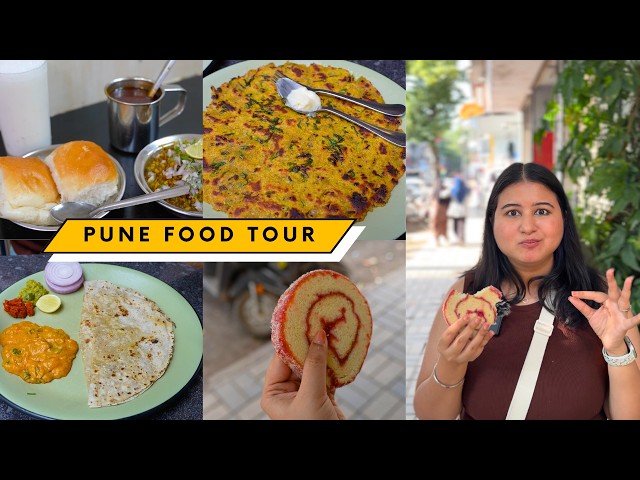 Insane PUNE Food Tour | Misal Pav, Thalipeeth, Bakery, Parsi Cuisine & More | 4K