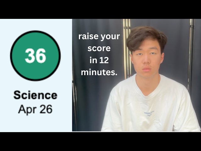 how to score perfect ACT science (click only if locked in)