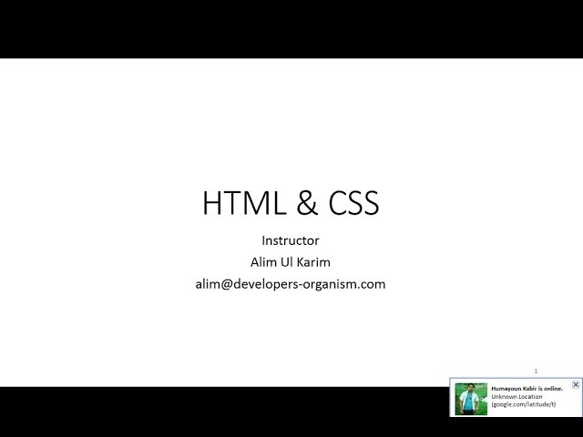 01. HTML & CSS Beginner to Advance In Bengali/ Bangla Session 1