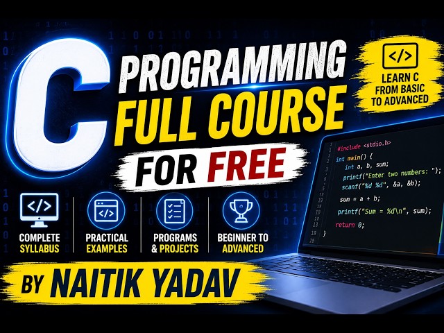 C Programming Full Course for free
