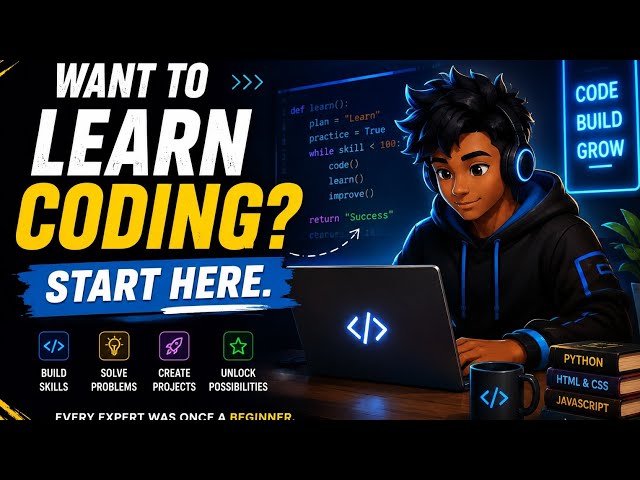 How to start coding for beginners 2026 ( crash course!)