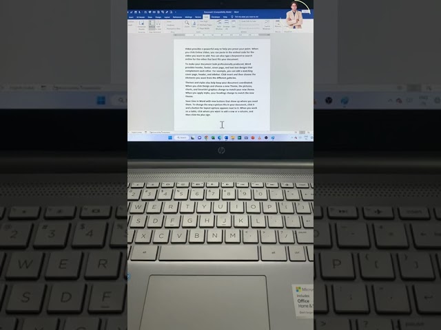 Shortcut Key to Justify Text in Microsoft Word?