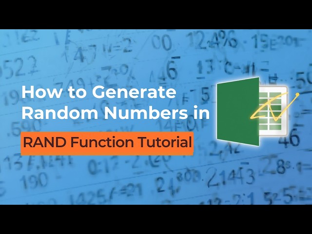 Excel RAND() to Fixed Values Tutorial