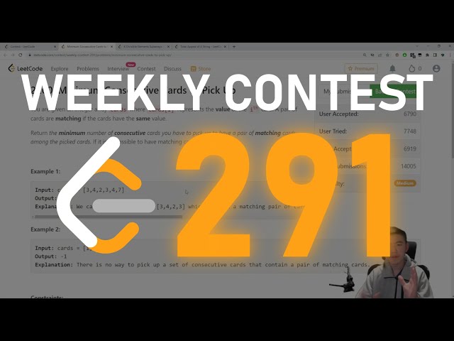 [Rank 89] Leetcode Weekly Contest 291