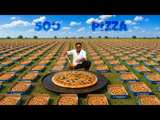 Profit Or Loss - Making 500 Pizza 🍕 In Our Town And Selling In Cheap Price -😁 पूरा शहर ही खाने आ गया