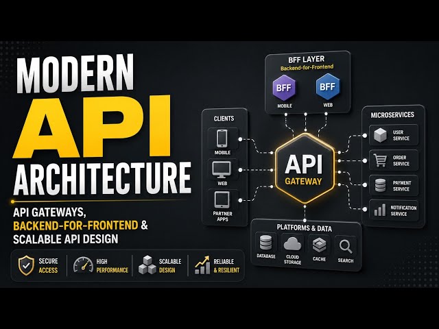 Modern API Architecture | API Gateways, Backend-for-Frontend & Scalable API Design | Uplatz