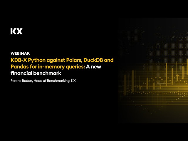 KDB X Python against Polars, DuckDB and Pandas for in memory queries  A new financial benchmark