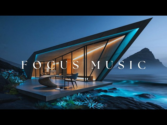Deep Work Music For Intense Focus - Ambient Productivity Sounds - Minimalist Office Background
