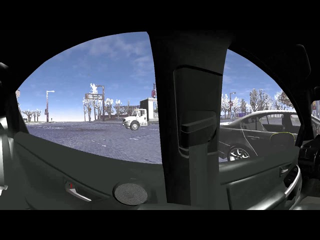 PC-Crash 12.1 - 360 VR driver's perspective video