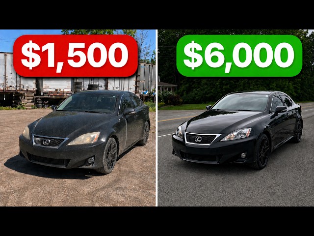 I Bought a $1500 Lexus and Flipped it for a HUGE PROFIT (FULL FLIP PROCESS)