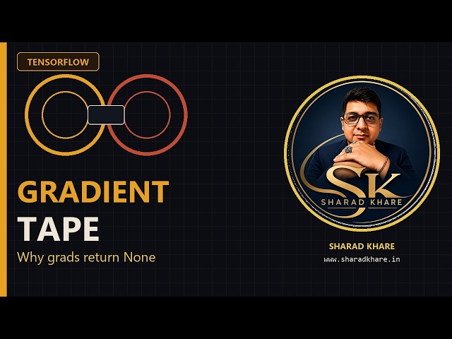 tf.GradientTape Tutorial | Autodiff, Custom Gradients & Eager vs Graph | Sharad Khare