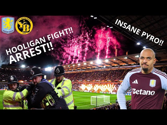 CHAOS & FIREWORKS! Aston Villa 2-1 Young Boys | MALEN MASTERCLASS | Matchday Vlog