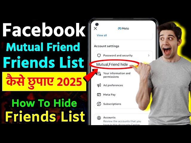 How to Hide Mutual Friends On Facebook 2025 | Hide Facebook Mutual Friends List And Friends List