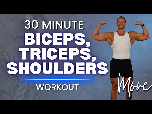 30 Minute Biceps, Triceps, Shoulders Workout with Stratton