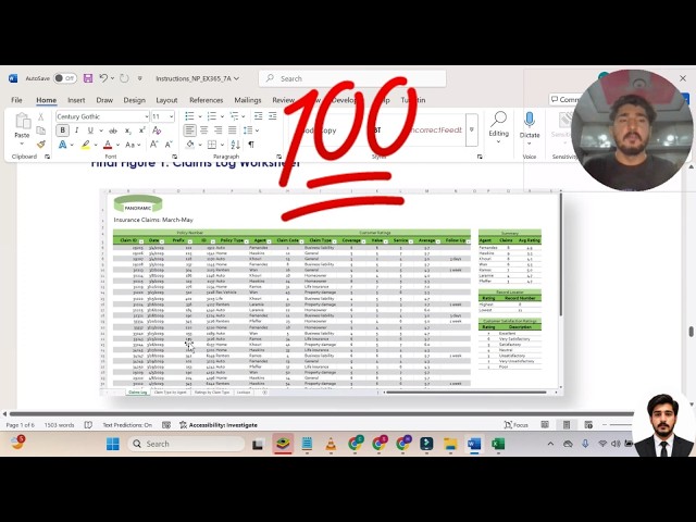 New Perspectives Excel 365 | Module 7: SAM Project A #PanoramicInsurance #excelmodule7