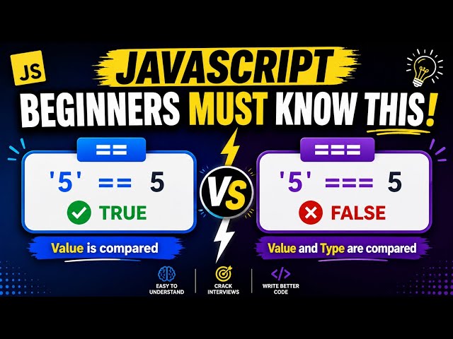 Javascript Beginners Must Know This!