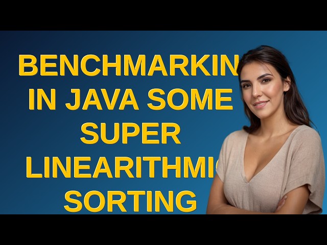 Codereview: Benchmarking in Java some super linearithmic sorting algorithms