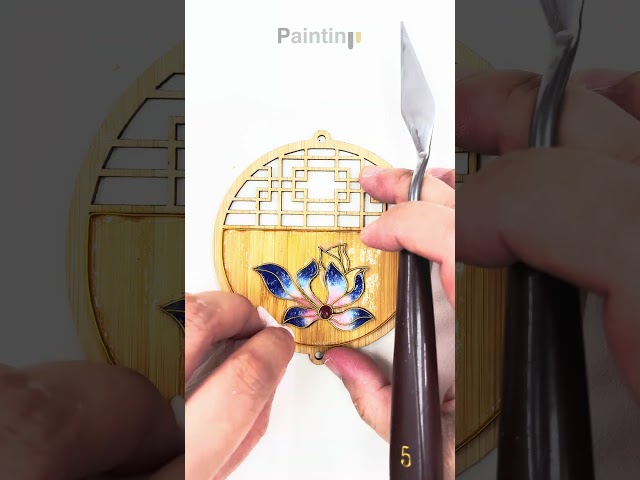 【The Painting Studio】掐絲琺瑯畫｜上色過程 #母親節 #藝術 #繪畫 #傳統 #教學 #mothersday #art #painting #traditional