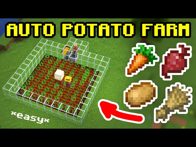 How to Build a Villager Potato Farm in Minecraft
