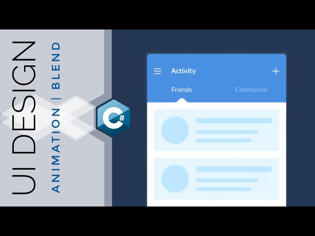 WPF Tutorial : XAML UI design in Visual studio blend 2019 | News Feed Animation | C# WPF