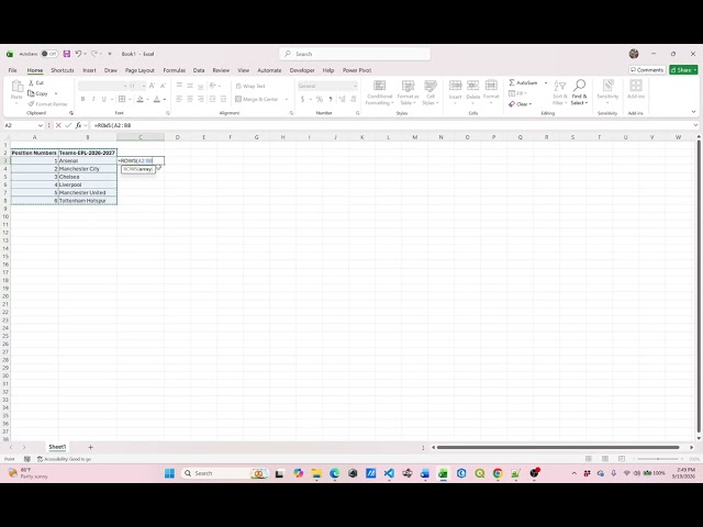 How to Count Rows and Columns in Excel