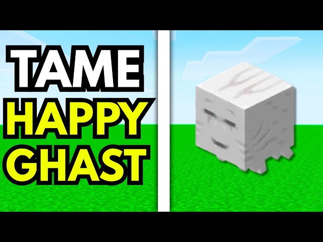 How To Tame A Happy Ghast In Minecraft