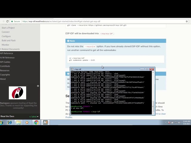 ESP32 IDF Installation on Windows
