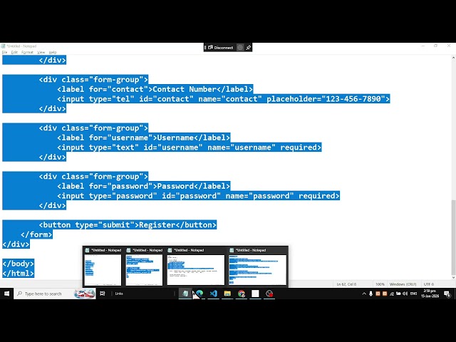 How To Insert Record into MYSQL DB using PHP HTML