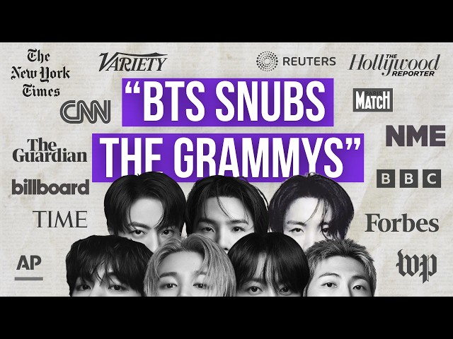 The media's response to BTS opting out of the Grammys