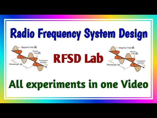 RFSD Lab Programs | Radio Frequency System Design Lab Programs | RFSD |Radio Frequency System Design