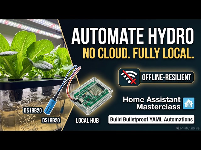 How to Automate Hydroponics with Home Assistant (Local-First Grow Room)