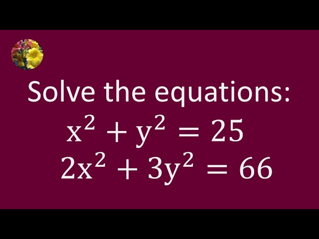 How to Solve Two Equations Step by Step with Cramer’s Rule