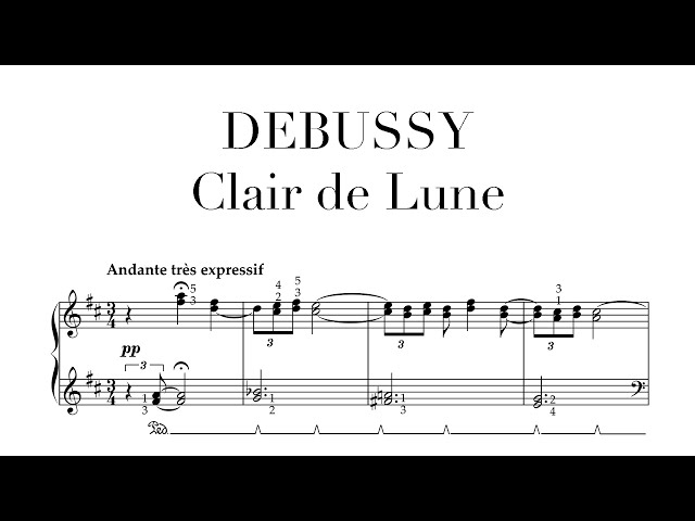 Debussy: Clair de Lune - Easy Arrangement
