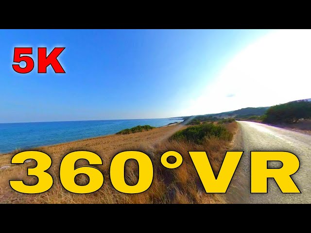 360° VR Visit North Cyprus By Car Virtual Tour Street Travel Vlog Island 5K 3D Virtual Reality HD 4K
