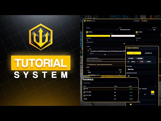 Neptum Tutorial System | Create your cinematic tutorial with our system | FiveM