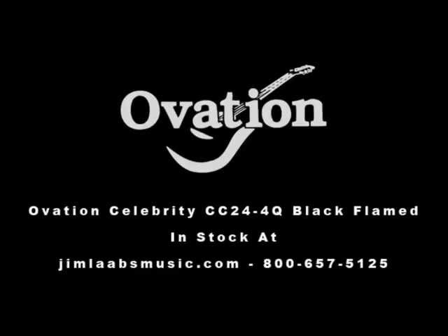 Ovation Celebrity CC24-4Q Acoustic-Electric- Transparent Black Flamed Maple | Jim Laabs Music