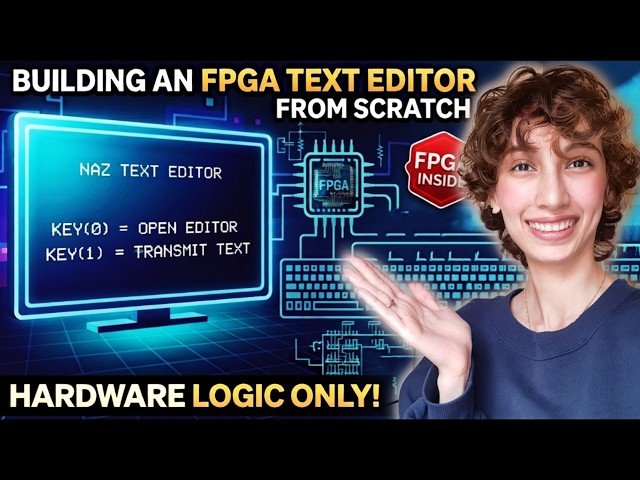 Building a Text Editor on FPGA from Scratch! (Demo)