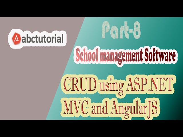 SMS-08: CRUD Create Retrieve Edit Delete using AngularJS ASP.NET MVC