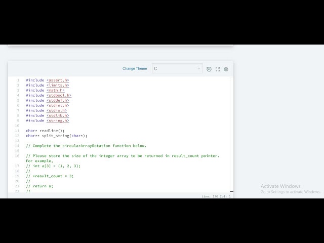 Circular Array Rotation | hackerrank solution