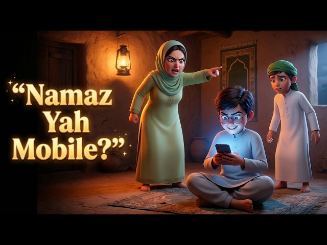 Namaz Yah Mobile? | نماز زندگی ہے | Islamic Moral Story | Islamic Kids Official