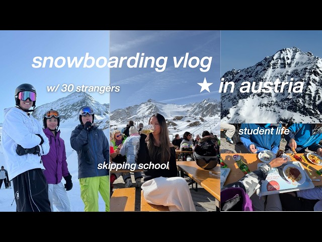 snowboarding in austria with friends | pitztal glacier 🏔️
