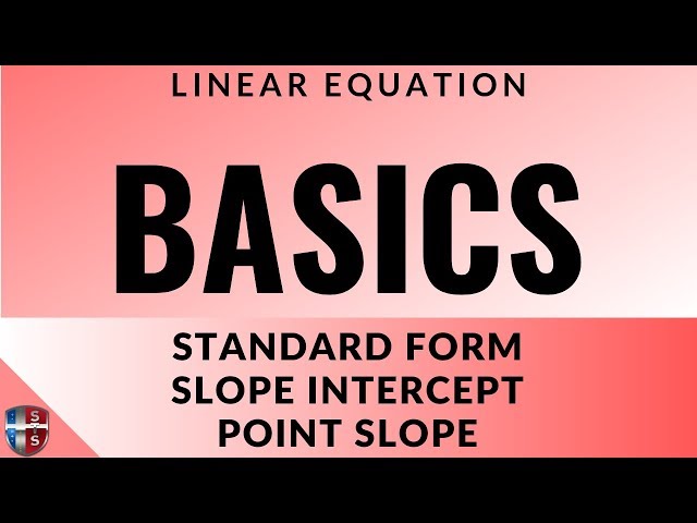 Linear Equation Basics