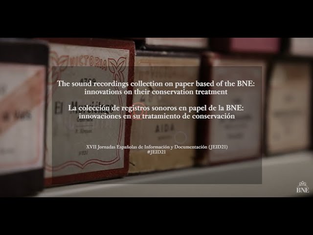 La BNE en el WLIC IFLA 2021: proyecto de restauración de registros sonoros con técnica japonesa